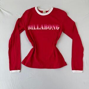 Billabong Y2K Spellout Army Ringer Long Sleeve Deadstock